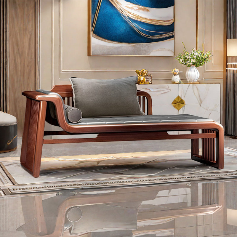 Chaise longue rembourrée Modern, Chaise longue à accoudoir gauche