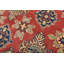 Tapis rouge en laine noué à la main de conception unique 8 pi 1 po x 9 pi 7 po Gabil