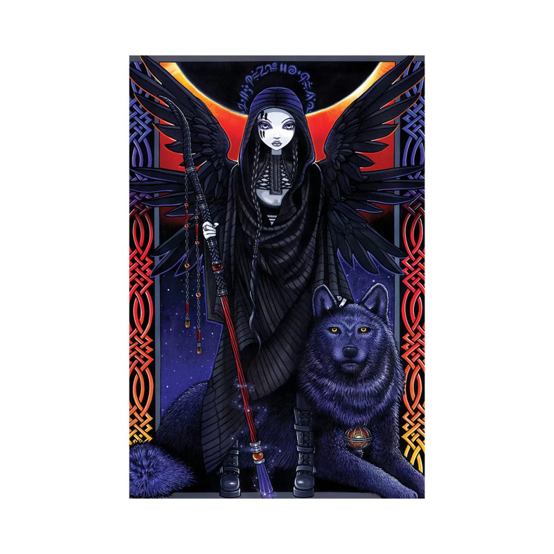 Rayvnwolf by Myka Jelina - Wrapped Canvas Print, 20.32 cm H x 30.48 cm W