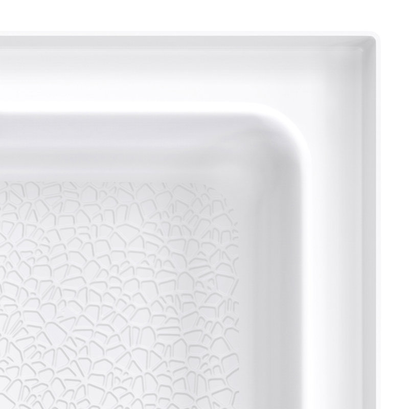 Dreamstone White Solid Surface Shower Stall with Base