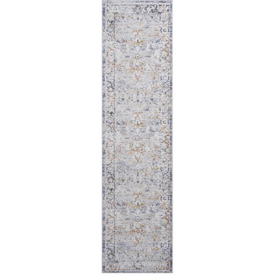 2X8 Loom & /Grey Area Rug, Stain , Non-Shedding, Adds Charm To Living Room, Bedroom, Dining /Grey, Great For Home Office Style
