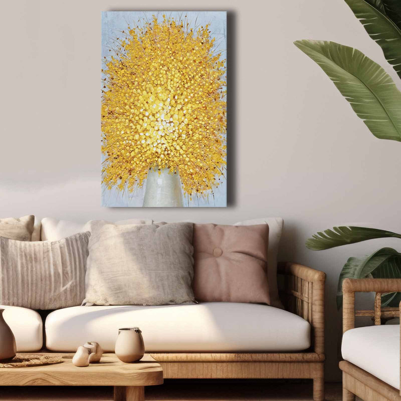 Art doré sur toile Golden Bloom