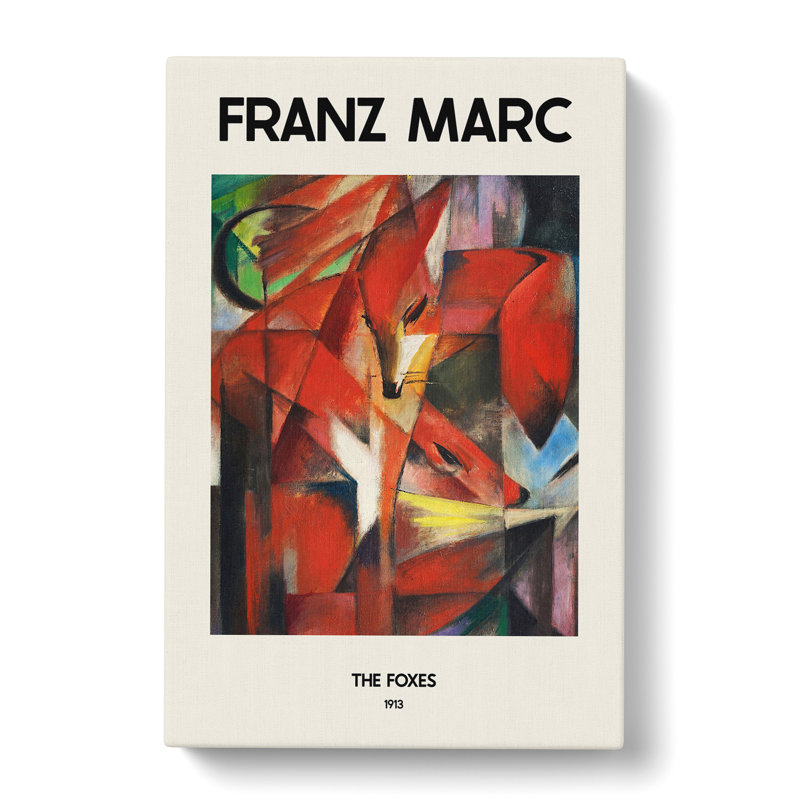 The Foxes Vol.1 by Franz Marc - Wrapped Canvas, 76cm H x 50cm W x 3cm D