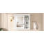 Armoire à pharmacie de salle de bain avec miroir, armoire à miroir murale avec organisateur de rangement, armoire de rangement blanche pour salle de bain