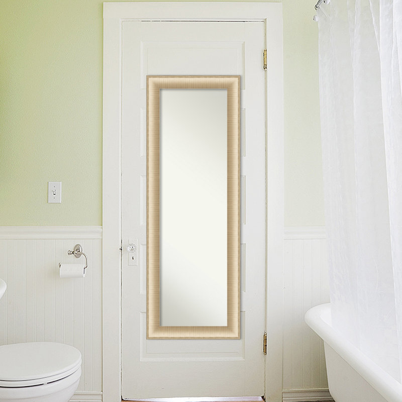 Wyrick Flat Mirror, 52.75" x 18.75", Brushed Gold