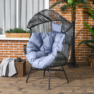 Adlai Steel Outdoor Lounge Chair