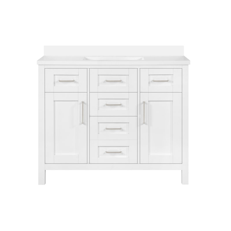 OVE Decors Tahoe 42" Single Bathroom Vanity, White