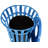38 Gallon Outdoor Commercial Metal Slatted Trash Can Receptacle with Rain Bonnet Lid-88584467