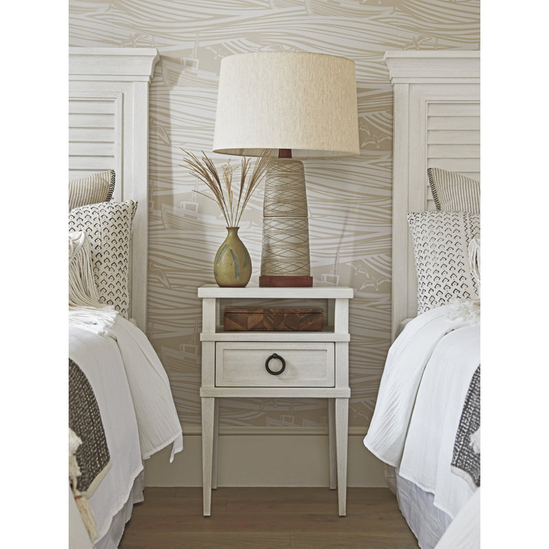 Ocean Breeze Royal Palm Louvered Headboard, King