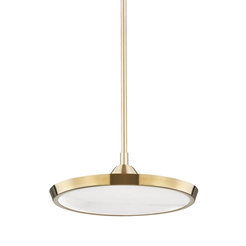 Draper 0 Light Pendant, Aged Brass