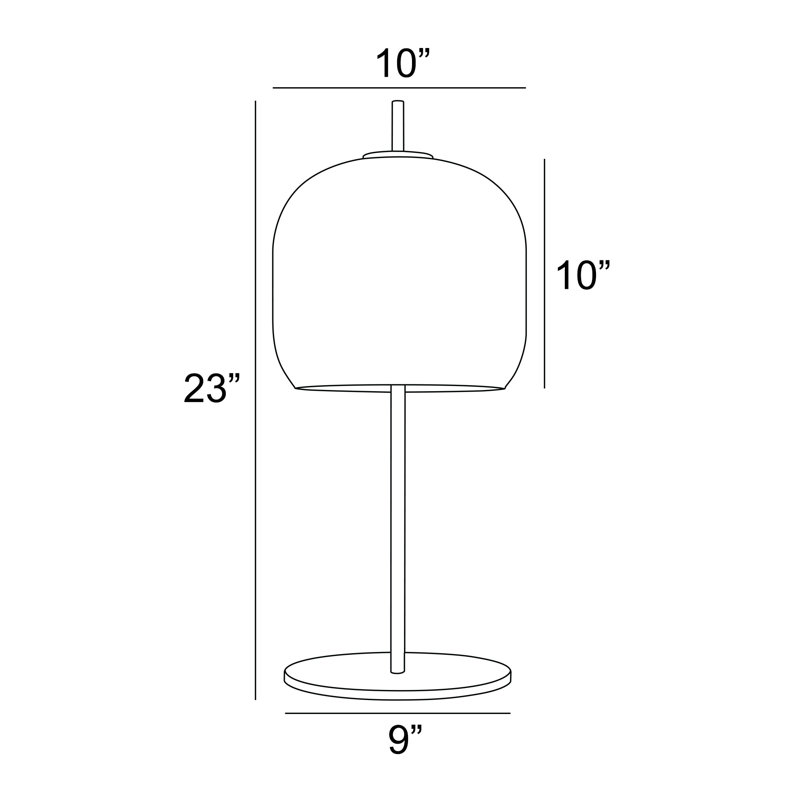Lampe de table dorée 23 "Louver