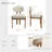 Wooden Dining Chairs Set Of 2, Modern Fabric Upholstered Dining Room Chair Kitchen Chairs, Farmhouse Dinner Chair For Kitchen Dining Room-569734268