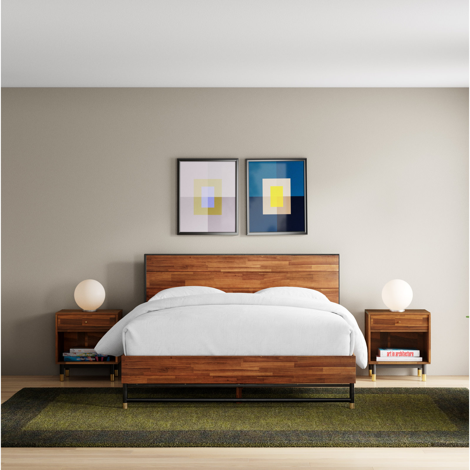 Dakota Solid Wood Bed, King