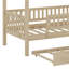 Lit en bois avec couchette-1076371908