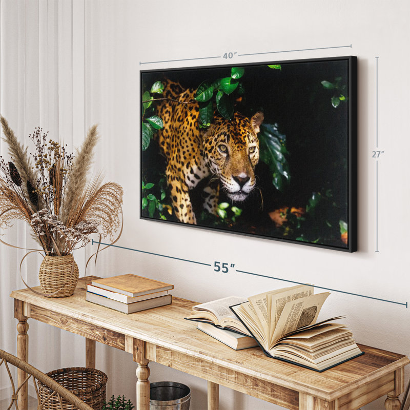 Animal «Rainforest Jaguar Wall Art», H 27 po x l 40 po