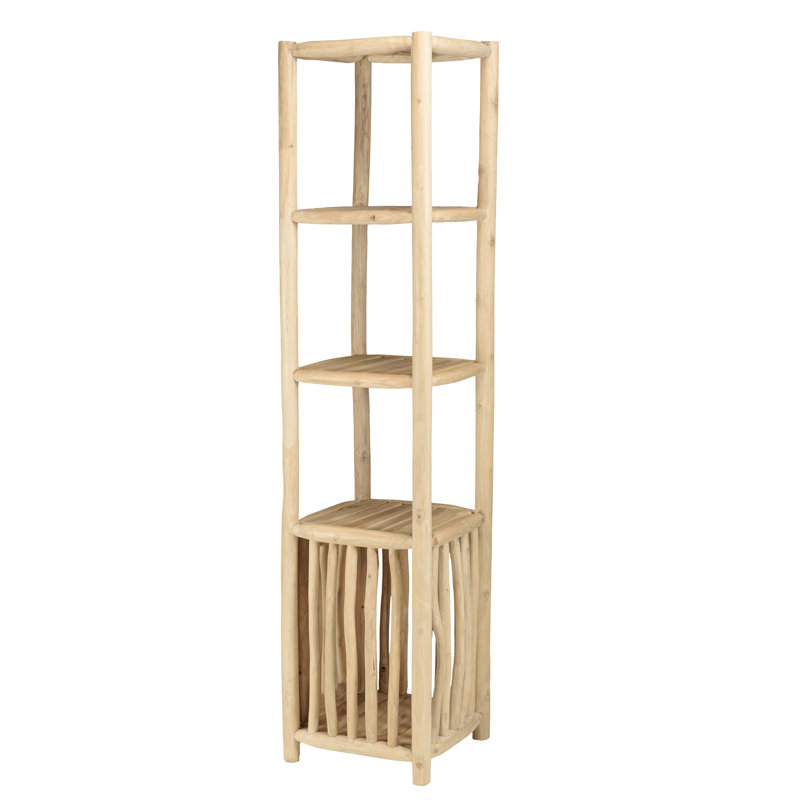 Cafferkey 46cm W Solid Wood Shelving Unit
