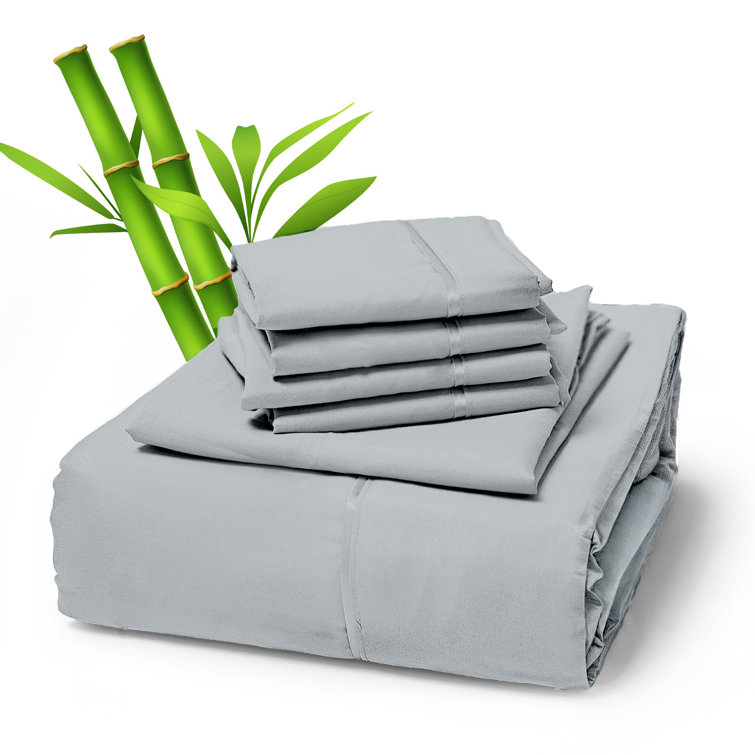 Premium Rayon From Bamboo Blend Sheet Set With Deep Pockets, Cooling and Breathable