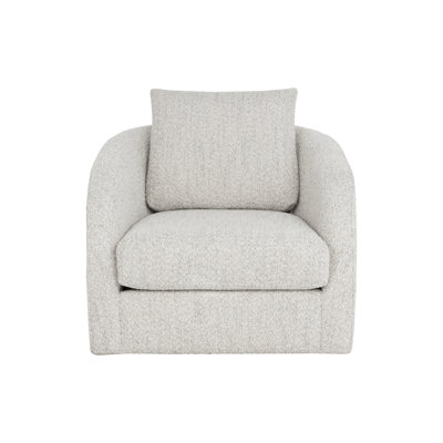 Fauteuil pivotant Wimberly - RIKA CHOCOLAT