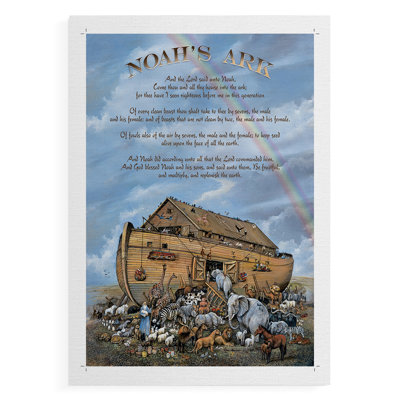 Noah's Ark Genesis -Canvas Print Only - NOT FRAMED