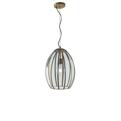 Ferrara 1 - Light Brass Single Pendant