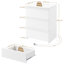 3-Drawer Vertical End Table-37030070
