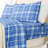 Davae 100% Cotton Flannel Plaid Sheet Set-672596342-672596337