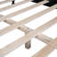Structure de lit plateforme en bois, conception d'inspiration rétro avec support de lattes en bois robuste pour les intérieurs classiques et modernes,-2108155343-2108155328