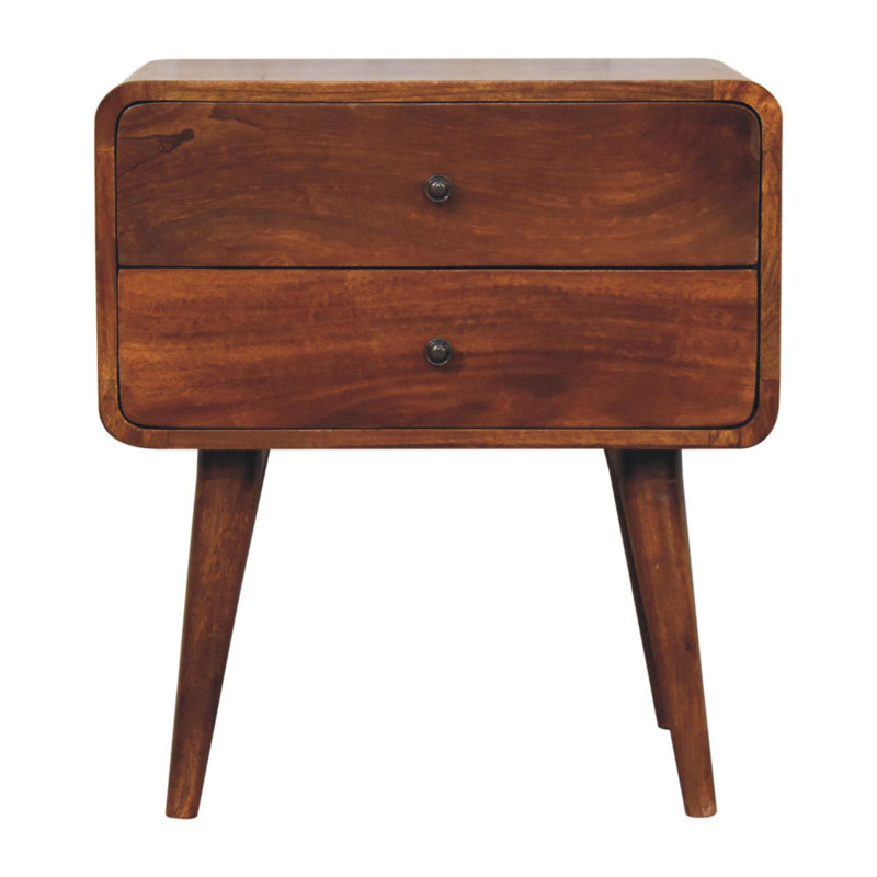 Table de chevet en bois massif Vinson