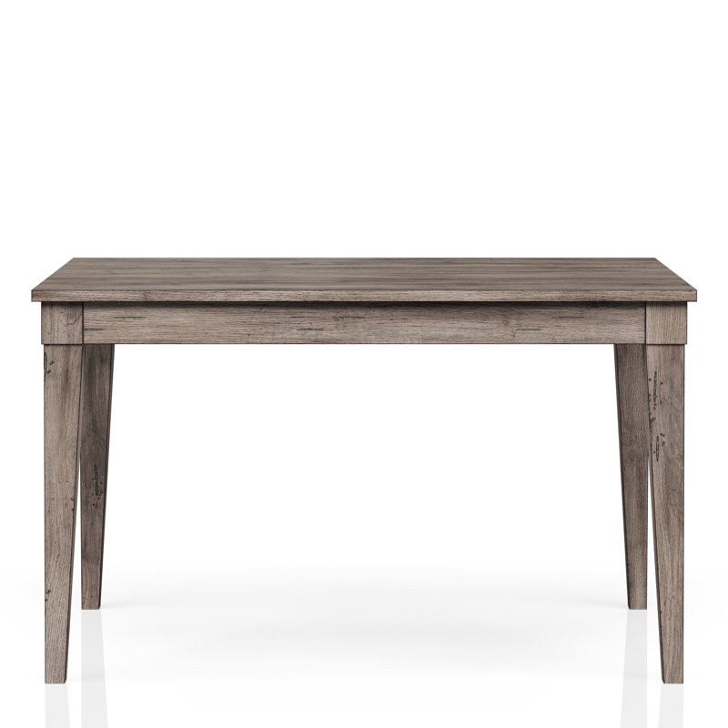 Table de salle à manger à hauteur de comptoir rustique gris, 60 po de longueur, 36 po de largeur, en bois massif