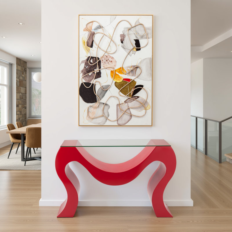 48'' W Glass Console Table