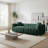 83.4" Mid-Century Sofa Couch, 3 Seater Sofa With Two Pillows-1757017549
