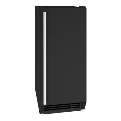 U-Line 15"W. 1 Class 55 Lb. Daily Production Clear Ice Machine with Factory-Installed Pump - Black