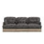 Canapé 100% confortable en chenille 100 po à imprimé léopard, bord de pampille délicat, canapé modulaire à la mode moderne, dossier et siège ergonomiques, assemblage facile, siège profond pour le salon-2002650873
