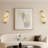 French Luxury Floral Wall Sconce With Glass Petals, Includes 4 G9 Tri-color Bulbs