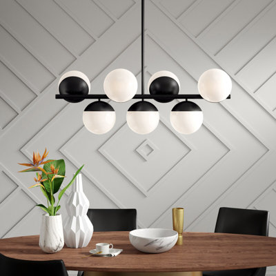 Azareyah 7-Light Dimmable Mid-Century Modern Chandelier