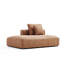 Canapé 71 po avec système de confort à 5 couches, imperméable et lavable à la machine, pour le salon et le bureau, brun-994355369