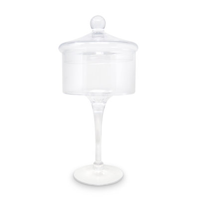 Liscio Ottico - Stemmed Cookie Jar With Ball Knob On Lid