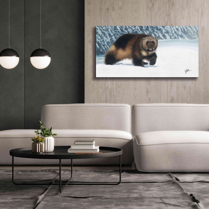 Yuzu Red Barrel Studio «Wolverine» par Durwood Coffey, art mural sur toile, H 30 po x l 60 po x P 1,5 po