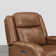 Genuine Leather Zero Wall Power Recliner with Adjustable Headrest