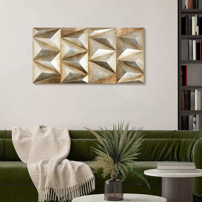 Handmade Glam Abstract Wall Decor on Metal