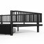Lit plateforme avec tiroirs de rangement, structure de lit de jour en métal avec conception de tuyau rond de sécurité améliorée, conception à profil bas-998927068-998927070