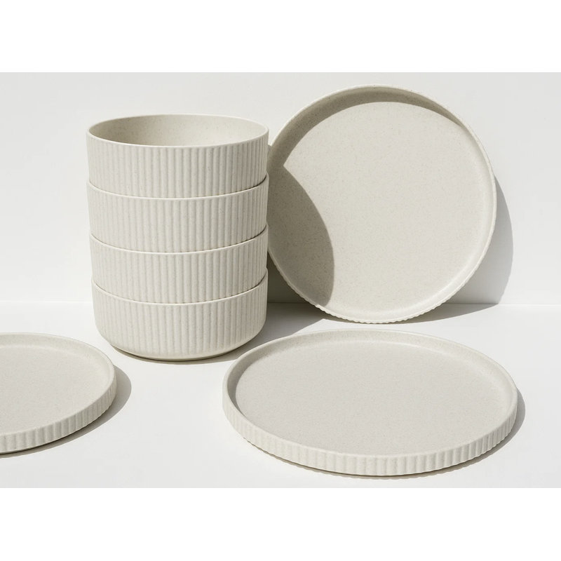 Mesa Wheat Straw 12-Piece Dinnerware