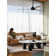 52" Tora 3 - Blade Standard Ceiling Fan with Remote Control