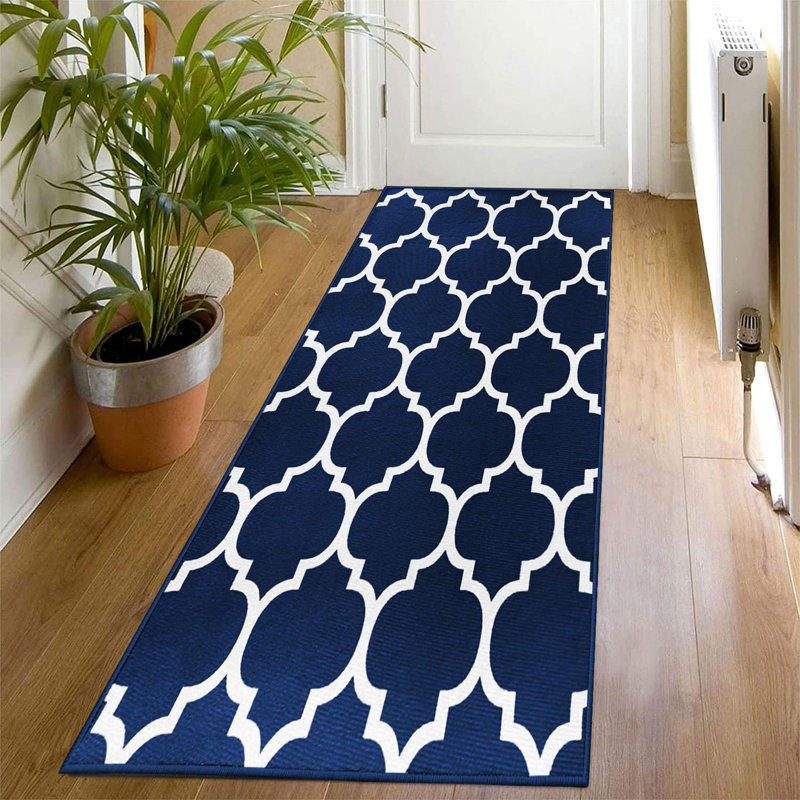 Oriental Machine Tufted Shag Area Rug, Rectangle 80 x 150 cm