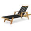 Maurice 200cm Long Reclining Acacia Single Chaise