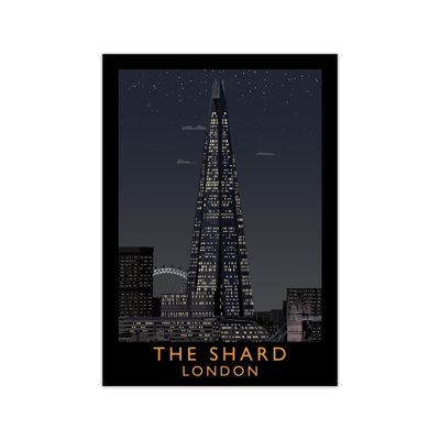 The Shard London At Night by Richard O'Neill - Print