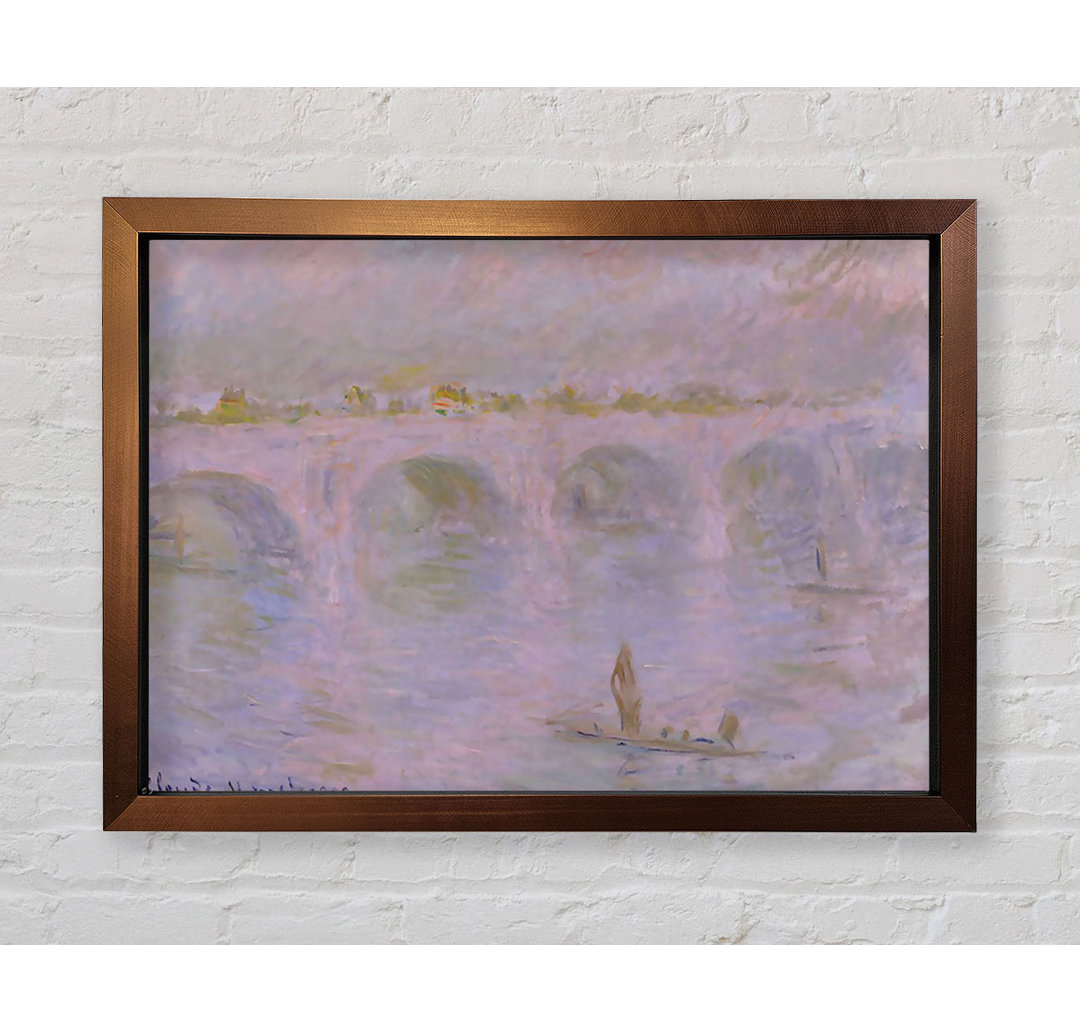 Waterloo Bridge in London von Claude Monet - Einzelne Bilderrahmen Kunstdrucke