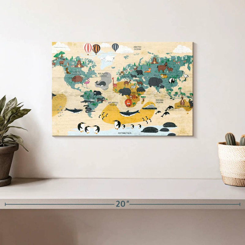 Aliaz Animals Around The World, 8" H x 12" W