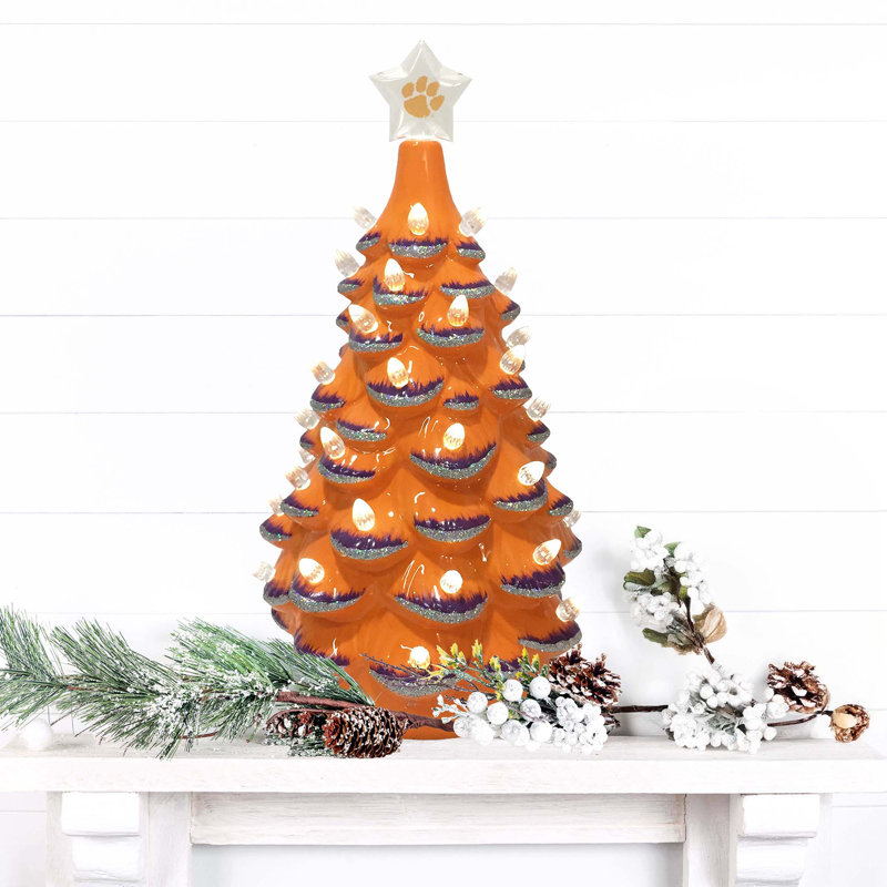 Arbre en céramique NCAA College Spirit, Tigers de Clemson