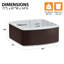 Spa rectangulaire 90 jets pour 6 personnes à 90 jets avec ozoniseur Lganesmart Leganza-62525627